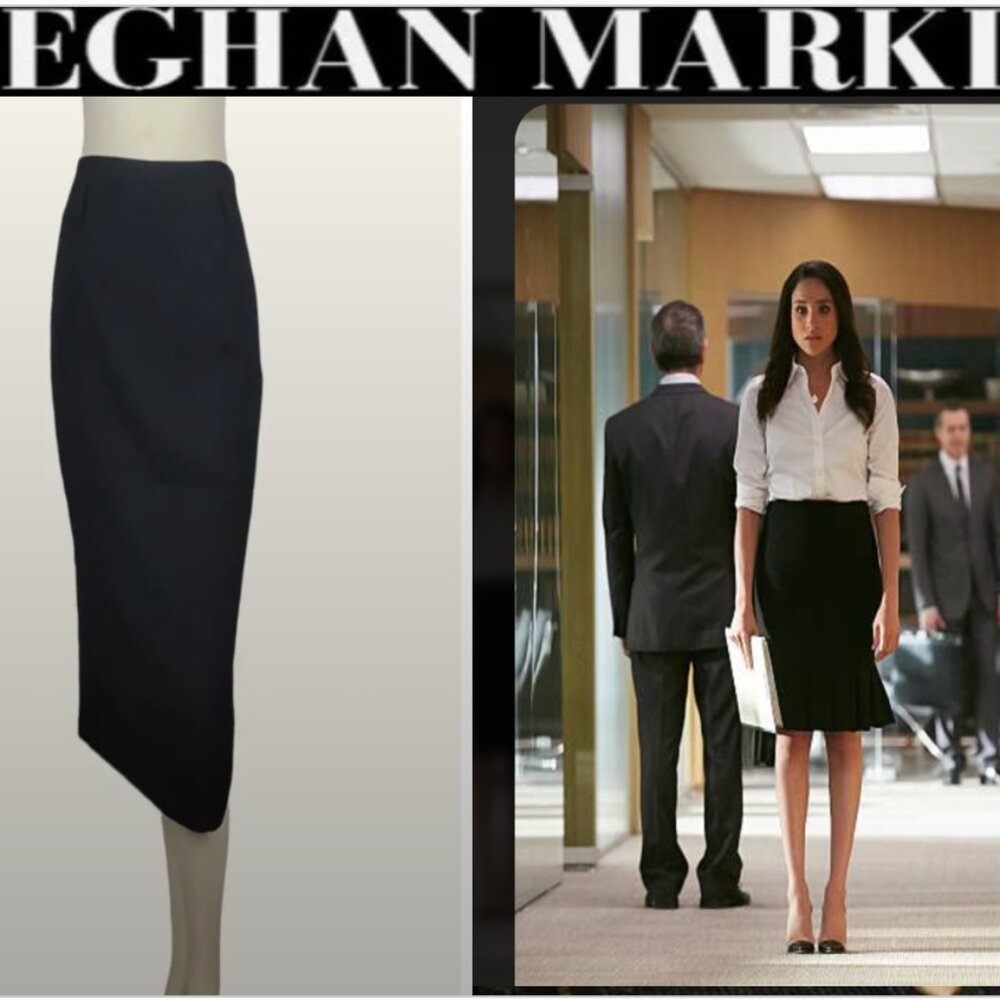 "SUITS" Tom Ford Black Pencil Skirt SIZE 4